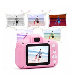 Aparat cyfrowy kamera dla dzieci HD 1080p + 5 gier różowy| Hypermed.pl