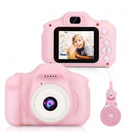 Aparat cyfrowy kamera dla dzieci HD 1080p + 5 gier różowy| Hypermed.pl