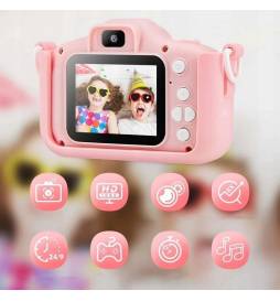 Aparat cyfrowy kamera dla dzieci X5 HD 1080p różowy| Hypermed.pl