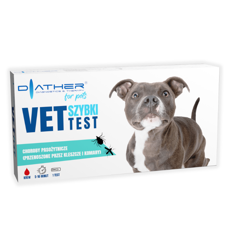 TEST dla Psa choroby pasożytnicze przenoszone przez kleszcze i komary
