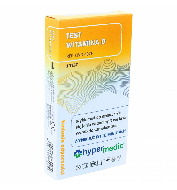 Test Witamina D do wykrywania poziomu WITAMINY D we krwi HYPERMEDIC