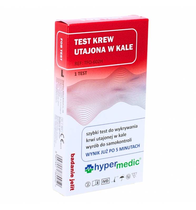 FOB TEST BADANIE NA UTAJONĄ KREW W KALE W 5 MINUT DOMOWY TEST HYPERMEDIC