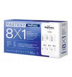 Test Combo 8w1 Medomics COVID-19, GRYPA A+B, RSV, ADV, PIV, HRV, MPV